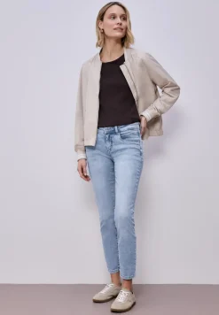 Mid Waist Slim Leg Jeans im Slim Fit
