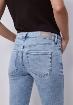 Mid Waist Slim Leg Jeans im Slim Fit