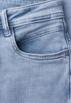 Mid Waist Slim Leg Jeans im Slim Fit