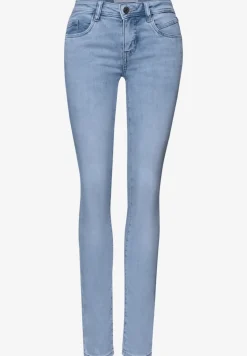 Mid Waist Slim Leg Jeans im Slim Fit