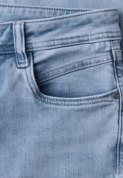 Mid Waist Slim Leg Jeans im Slim Fit