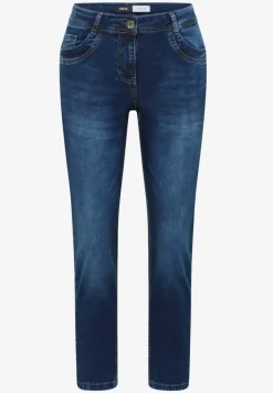 Mid Waist Slim Leg Jeans im Casual Fit