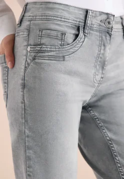 Mid Waist Slim Leg Jeans im Casual Fit