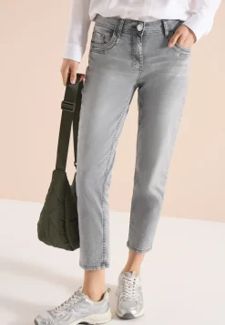 Mid Waist Slim Leg Jeans im Casual Fit