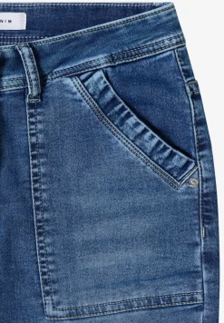 Mid Waist Slim Leg Jeans im Casual Fit