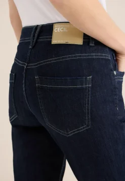 Mid Waist Slim Leg Jeans im Casual Fit