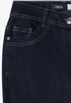 Mid Waist Slim Leg Jeans im Casual Fit