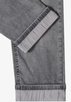 Mid Waist Straight Leg Jeans im Casual Fit