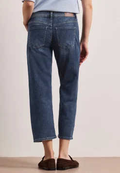 Mid Waist Straight Leg Jeans im Casual Fit