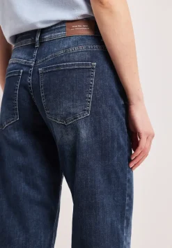 Mid Waist Straight Leg Jeans im Casual Fit