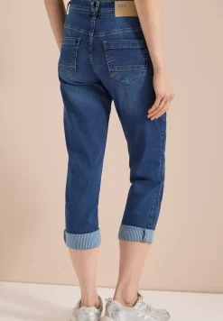 Mid Waist Straight Leg Jeans im Casual Fit