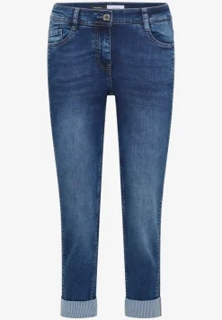 Mid Waist Straight Leg Jeans im Casual Fit