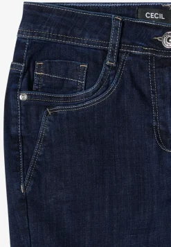 Mid Waist Straight Leg Jeans im Casual Fit