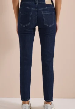 Mid Waist Straight Leg Jeans im Casual Fit