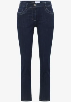 Mid Waist Straight Leg Jeans im Casual Fit