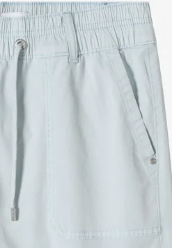 Mid Waist Straight Leg Shorts im Casual Fit