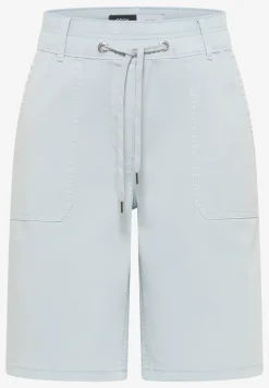 Mid Waist Straight Leg Shorts im Casual Fit