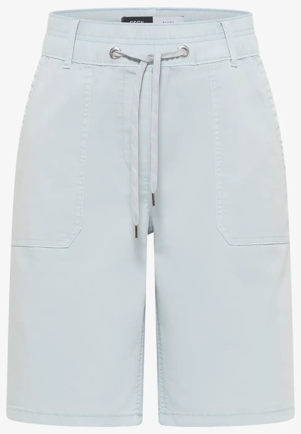 Mid Waist Straight Leg Shorts im Casual Fit