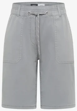 Mid Waist Straight Leg Shorts im Casual Fit