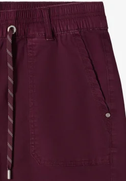 Mid Waist Straight Leg Shorts im Casual Fit