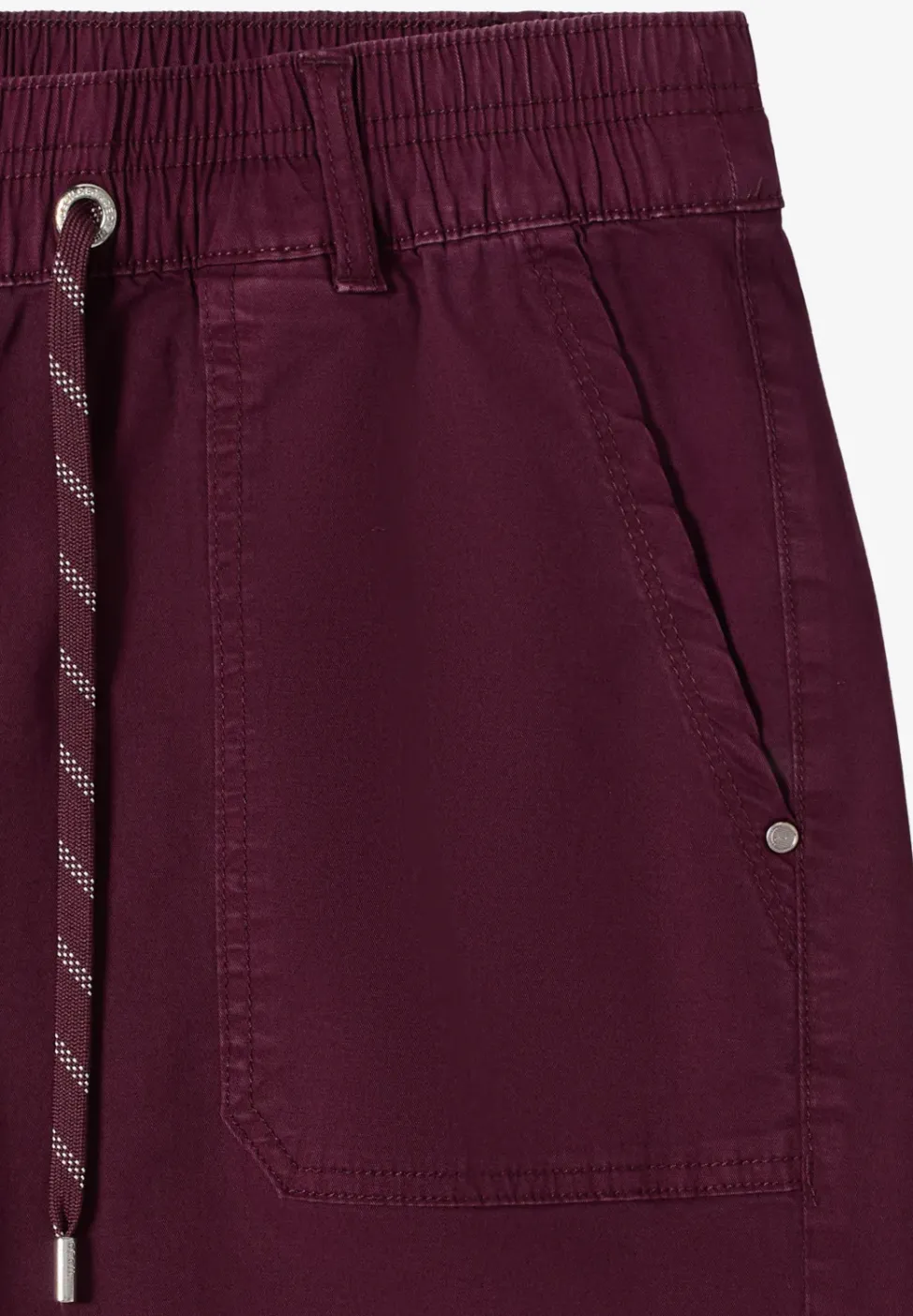 Mid Waist Straight Leg Shorts im Casual Fit