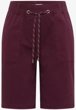 Mid Waist Straight Leg Shorts im Casual Fit