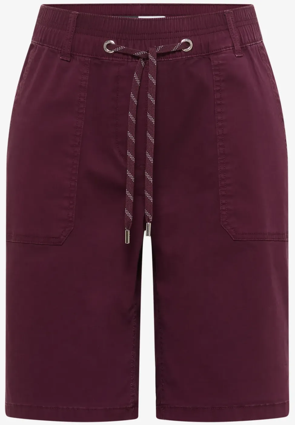 Mid Waist Straight Leg Shorts im Casual Fit