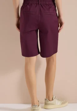 Mid Waist Straight Leg Shorts im Casual Fit
