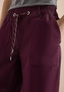 Mid Waist Straight Leg Shorts im Casual Fit