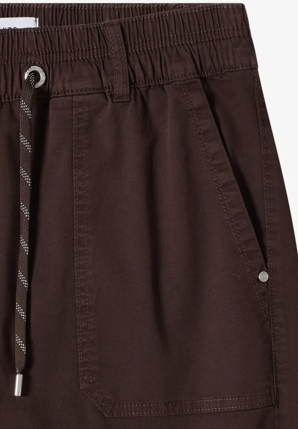 Mid Waist Straight Leg Shorts im Casual Fit