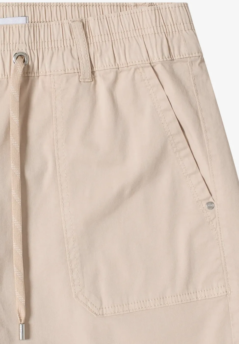 Mid Waist Straight Leg Shorts im Casual Fit