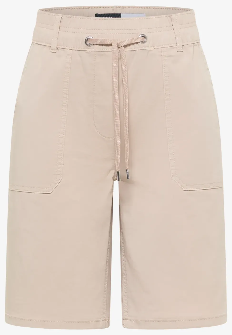 Mid Waist Straight Leg Shorts im Casual Fit