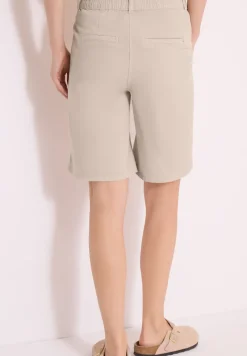 Mid Waist Straight Leg Shorts im Casual Fit