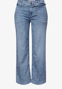 Mid Waist Wide Leg Jeans im Loose Fit