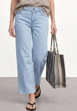 Mid Waist Wide Leg Jeans im Loose Fit