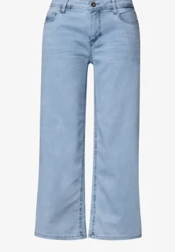 Mid Waist Wide Leg Jeans im Loose Fit