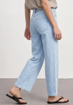 Mid Waist Wide Leg Jeans im Loose Fit