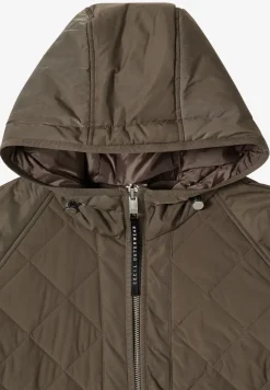 Midi Jacke mit Hoodie
