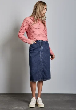 Midi Jeansrock