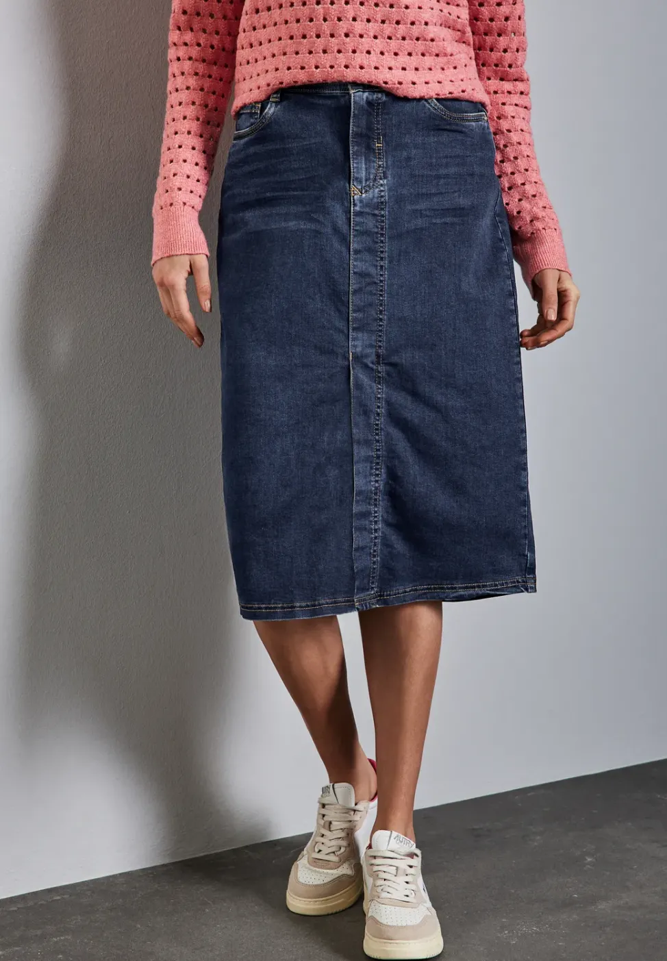 Midi Jeansrock