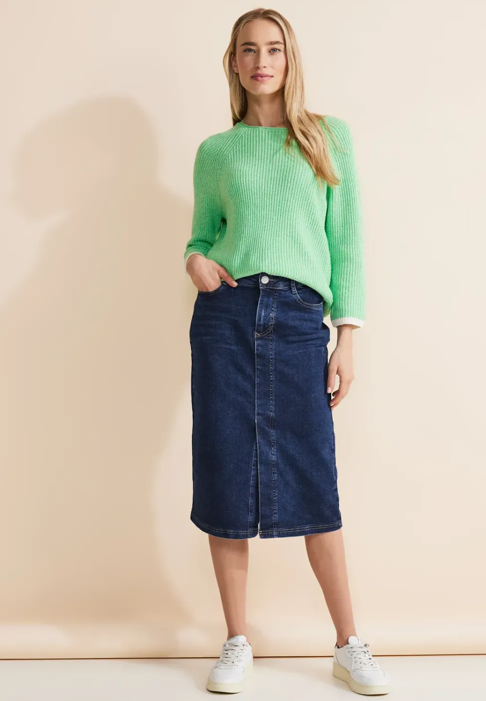 Midi Jeansrock