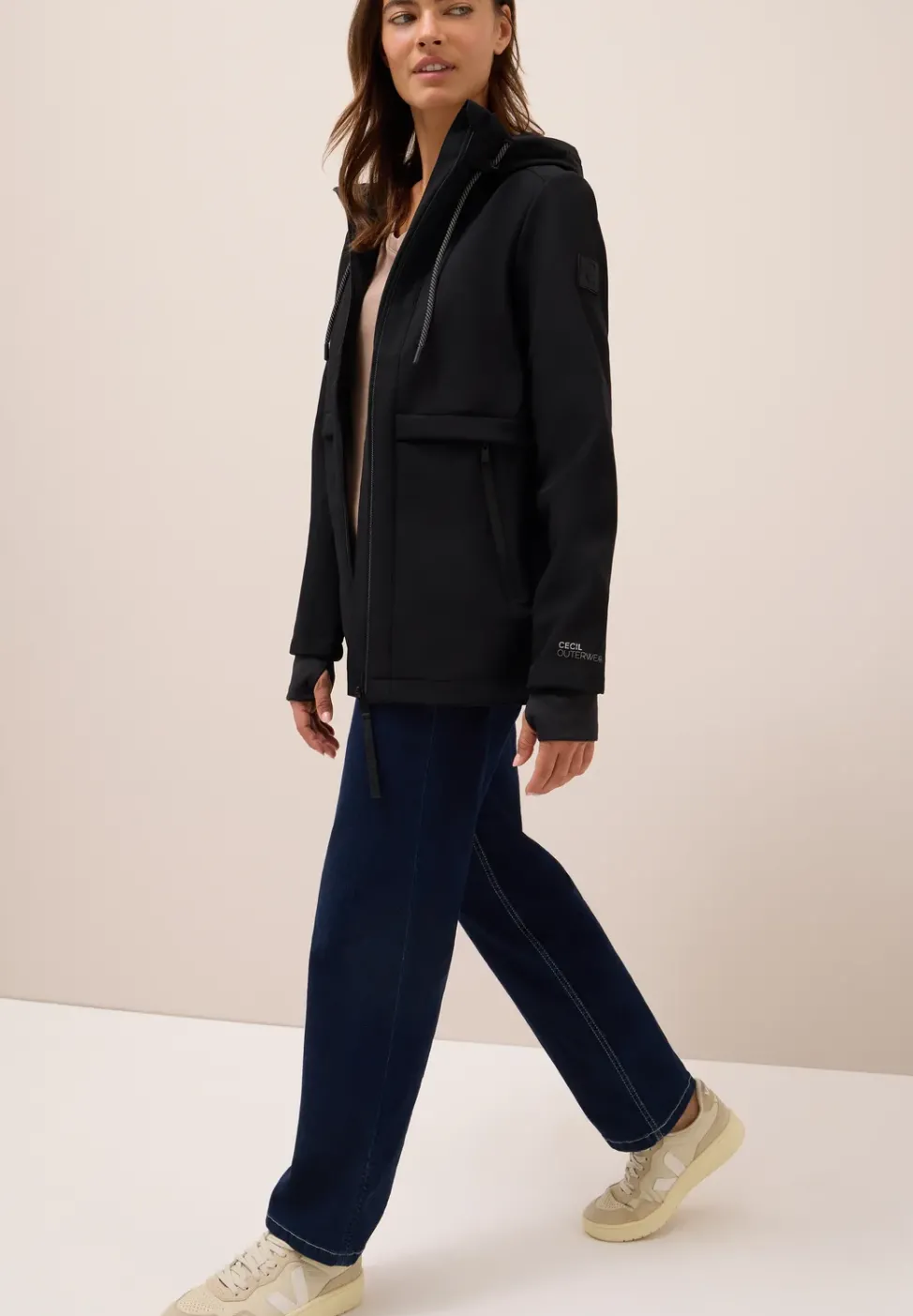 Midi Softshell Jacke