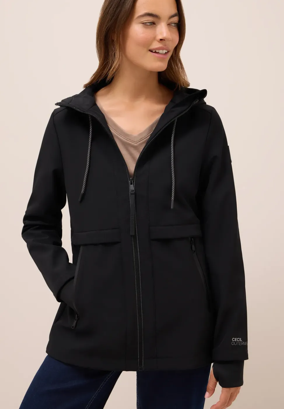 Midi Softshell Jacke