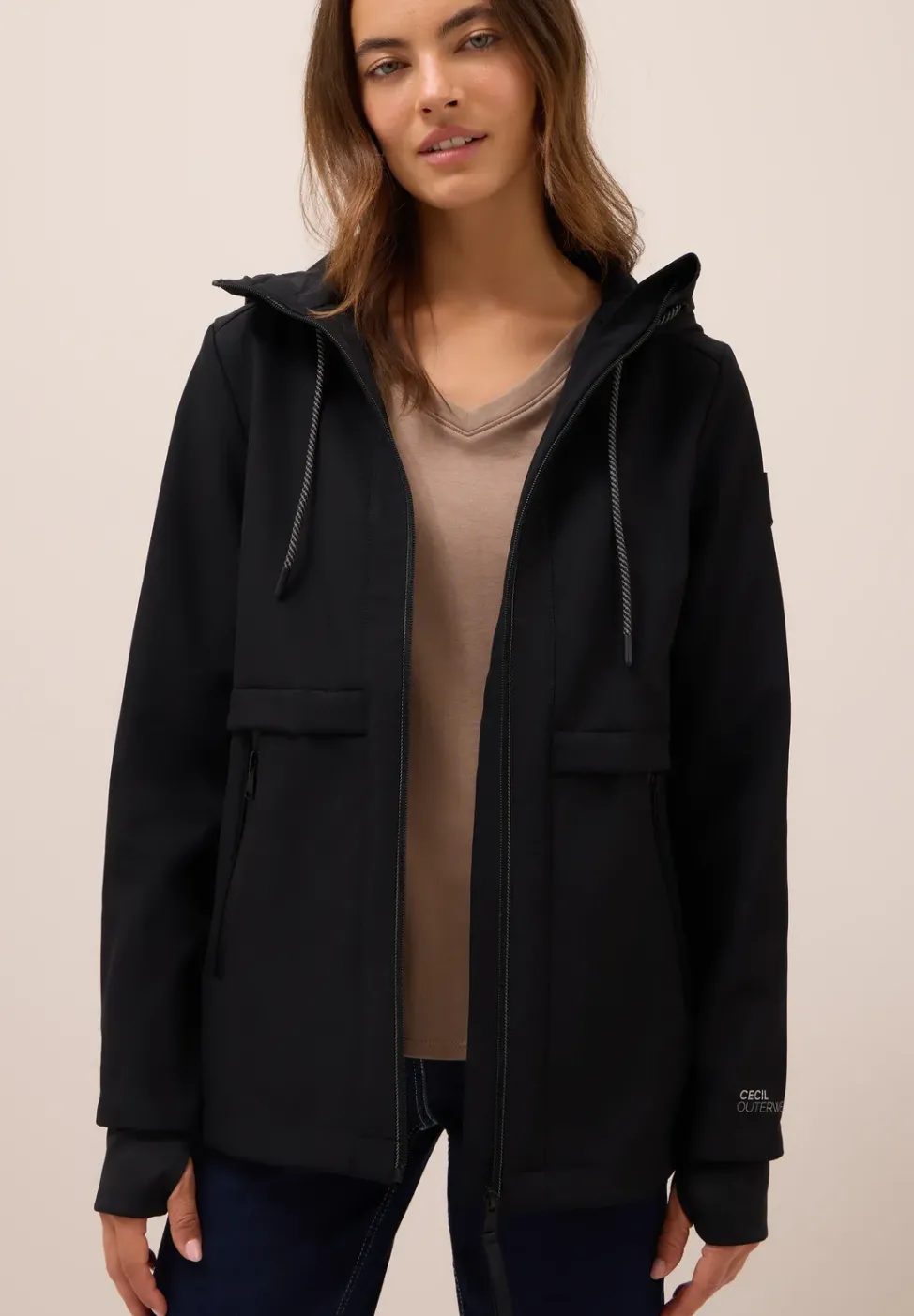 Midi Softshell Jacke