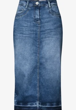 Midi-Jeansrock