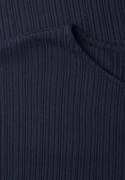 Midi-Kleid aus Jersey in Rippstruktur