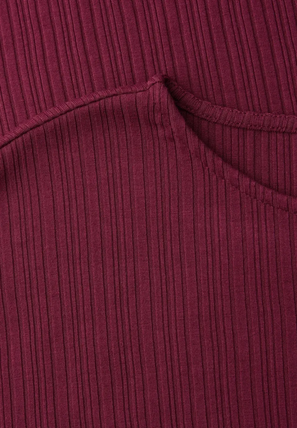 Midi-Kleid aus Jersey in Rippstruktur