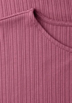 Midi-Kleid aus Jersey in Rippstruktur