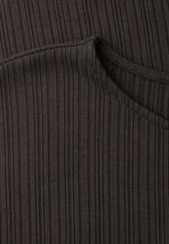 Midi-Kleid aus Jersey in Rippstruktur