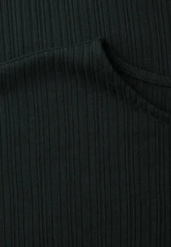 Midi-Kleid aus Jersey in Rippstruktur